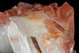 Natural, Red Quartz Crystal Cluster - Morocco #80654-2